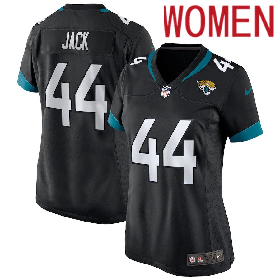 Women Jacksonville Jaguars 44 Myles Jack Black Nike Game NFL Jersey